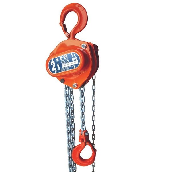 Super 100 2 ton Push Trolley Hoist, Elephant , 10' Lift HP100-2